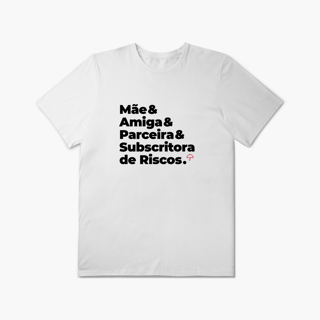 Nome do produto Subscritora de Riscos - Mãe, Amiga e Parceira (Plus Size)