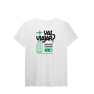 Nome do produto Vai Viajar? Seguro Viagem ON (T-Shirt Algodão Pima)