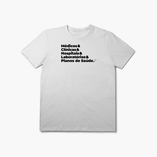 Nome do produto Planos de Saúde - Médicos, Hospitais e Laboratórios (T-Shirt Prime)