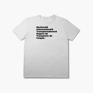 Nome do produto Seguro de Transporte de Carga - Nacional, Internacional e Transportadores (T-Shirt Prime)