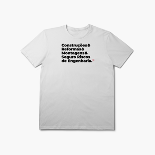 Nome do produto Seguro Riscos de Engenharia - Construções, Reformas e Montagens (T-Shirt Prime)