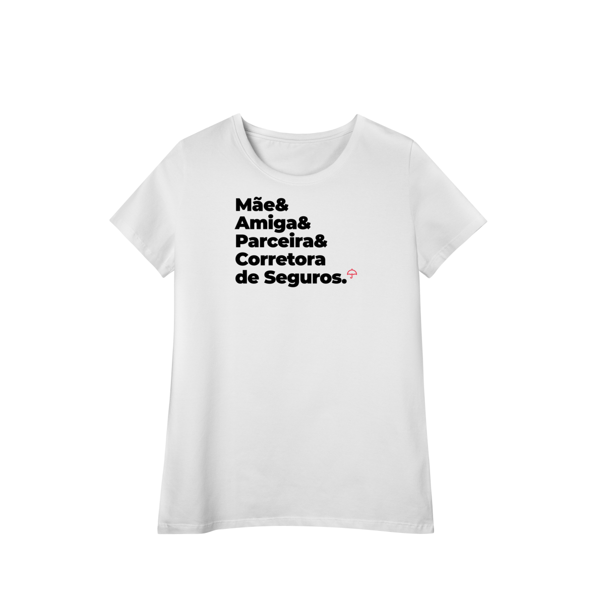 Nome do produto: Corretora de Seguros - Mãe, Amiga e Parceira (Baby Long Algodão Pima)