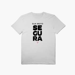 Nome do produto Sua Moto Segura (T-Shirt Algodão Pima)