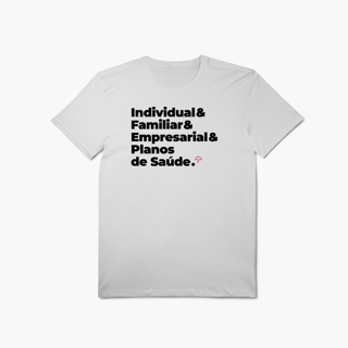 Nome do produto Planos de Saúde - Individual, Familiar e Empresarial (T-Shirt Algodão Pima)