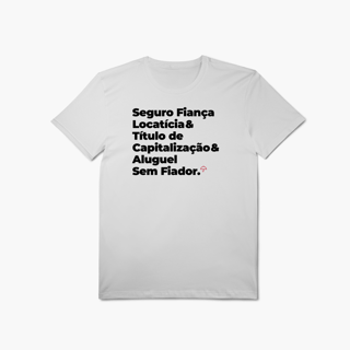 Nome do produto Aluguel Sem Fiador com Seguro Fiança Locatícia e Título de Capitalização (T-Shirt Algodão Pima)