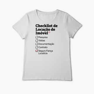 Nome do produto Checklist de Locação de Imóvel com Seguro Fiança Locatícia (Baby Long Algodão Pima)