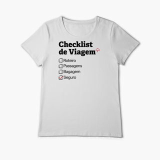 Nome do produto Checklist de Viagem com Seguro Viagem (Baby Long Algodão Pima)