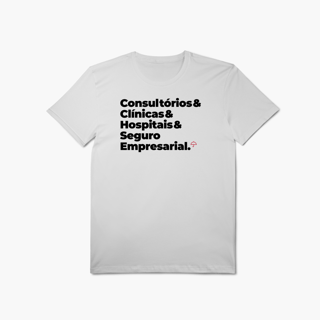 Nome do produto Seguro Empresarial - Consultórios, Clínicas e Hospitais (T-Shirt Algodão Pima)