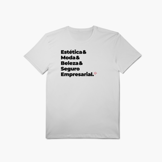 Nome do produto Seguro Empresarial - Estética, Moda e Beleza (T-Shirt Algodão Pima)