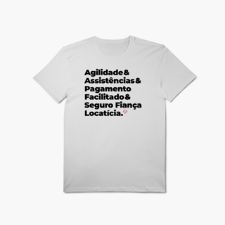 Nome do produto Seguro Fiança Locatícia - Agilidade, Assistência e Pagamento Facilitado (T-Shirt Algodão Pima)