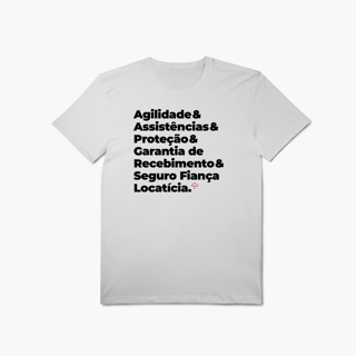 Nome do produto Seguro Fiança Locatícia - Agilidade, Assistência, Proteção e Garantia de Recebimento (T-Shirt Algodão Pima)