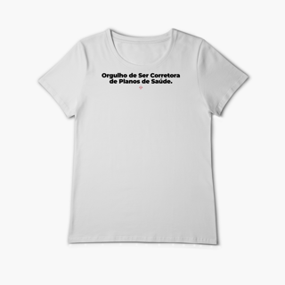 Nome do produto Orgulho de ser Corretora de Planos de Saúde (Baby Long Algodão Pima)