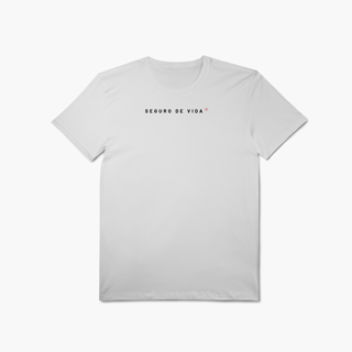 Nome do produto Seguro de Vida - Minimalista (T-Shirt Algodão Pima)