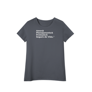 Nome do produto Seguro de Vida - Amor, Planejamento e Proteção (Baby Long Algodão Pima)