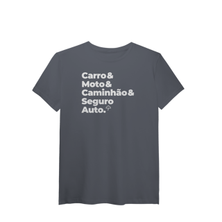 Nome do produto Seguro Auto - Carro, Moto e Caminhão (T-Shirt Algodão Pima)