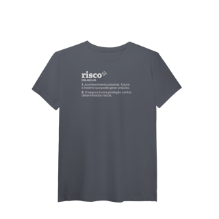 Nome do produto Risco - Explicando o Segurês (T-Shirt Algodão Pima)