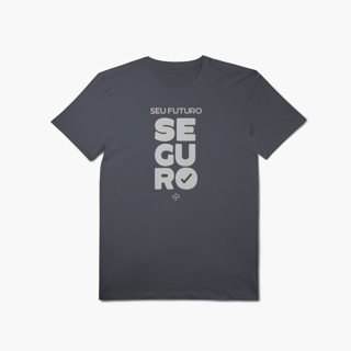Nome do produto Seu Futuro Seguro (T-Shirt Algodão Pima)