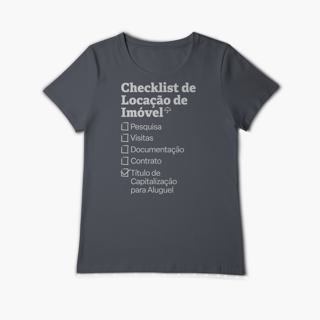 Nome do produto Checklist de Locação de Imóvel com Título de Capitalização para Aluguel (Baby Long Algodão Pima)