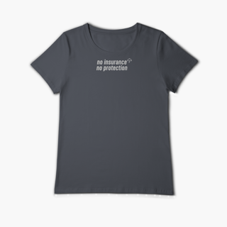 Nome do produto No Insurance, No Protection. (Baby Long Algodão Pima)