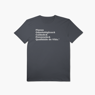 Nome do produto Planos Odontológicos - Cuidado, Prevenção e Qualidade de Vida (T-Shirt Algodão Pima)
