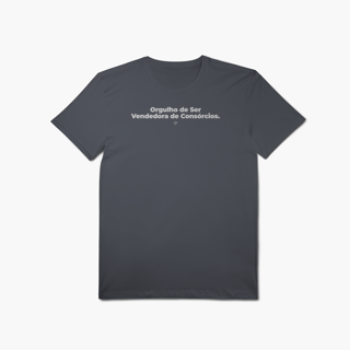 Nome do produto Orgulho de ser Vendedora de Consórcios (T-Shirt Algodão Pima)