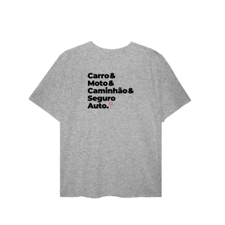 Nome do produto Seguro Auto - Carro, Moto e Caminhão (T-Shirt Plus Size)