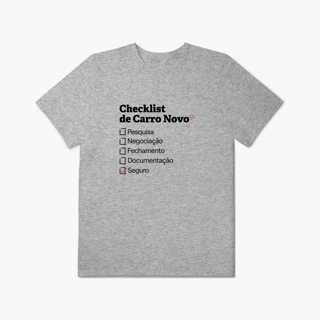 Nome do produto Checklist de Carro Novo com Seguro Auto (Plus Size)