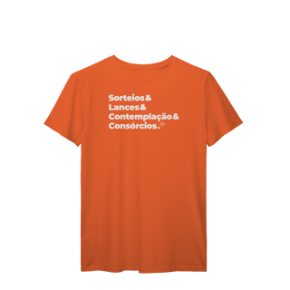 Nome do produto Consórcios - Sorteios, Lances e Contemplação (T-Shirt Prime)