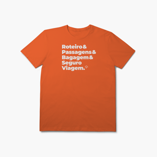 Nome do produto Seguro Viagem - Roteiro, Passagens e Bagagem (T-Shirt Prime)