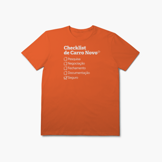Nome do produto Checklist de Carro Novo com Seguro Auto (T-Shirt Prime)