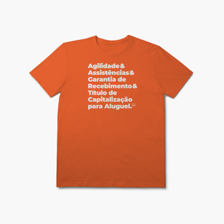 Nome do produto Título de Capitalização para Aluguel - Agilidade, Assistência e Garantia de Recebimento (T-Shirt Prime)