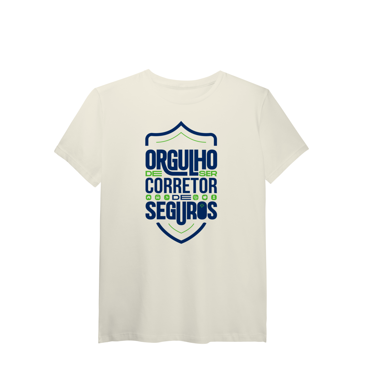 Nome do produto: Orgulho de Ser Corretor de Seguros (T-Shirt Algodão Pima)