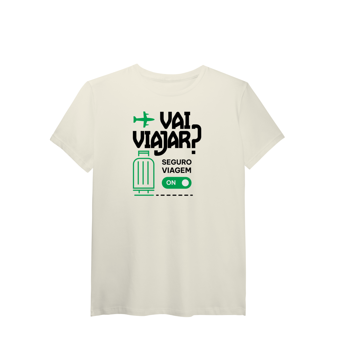Nome do produto: Vai Viajar? Seguro Viagem ON (T-Shirt Algodão Pima)