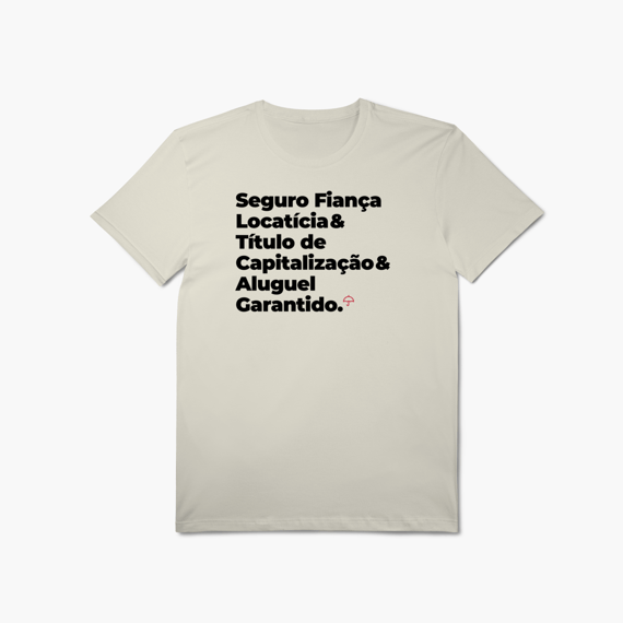 Aluguel Garantido com Seguro Fiança Locatícia e Título de Capitalização (T-Shirt Algodão Pima)