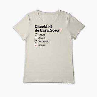 Checklist de Casa Nova com Seguro Residencial (Baby Long Algodão Pima)