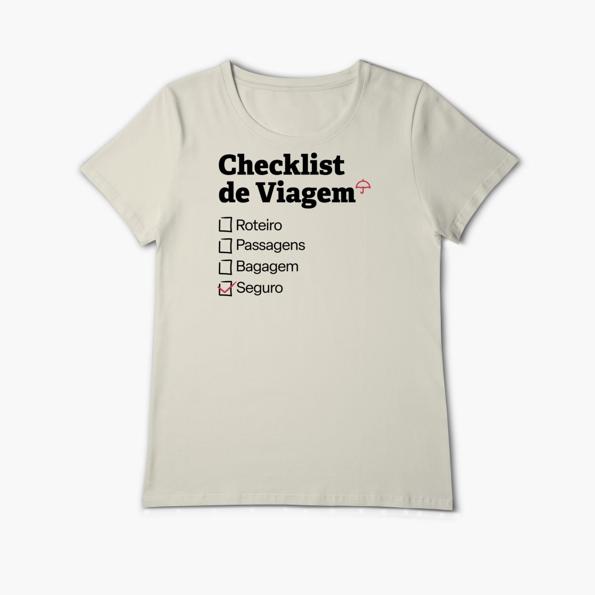 Nome do produto: Checklist de Viagem com Seguro Viagem (Baby Long Algodão Pima)