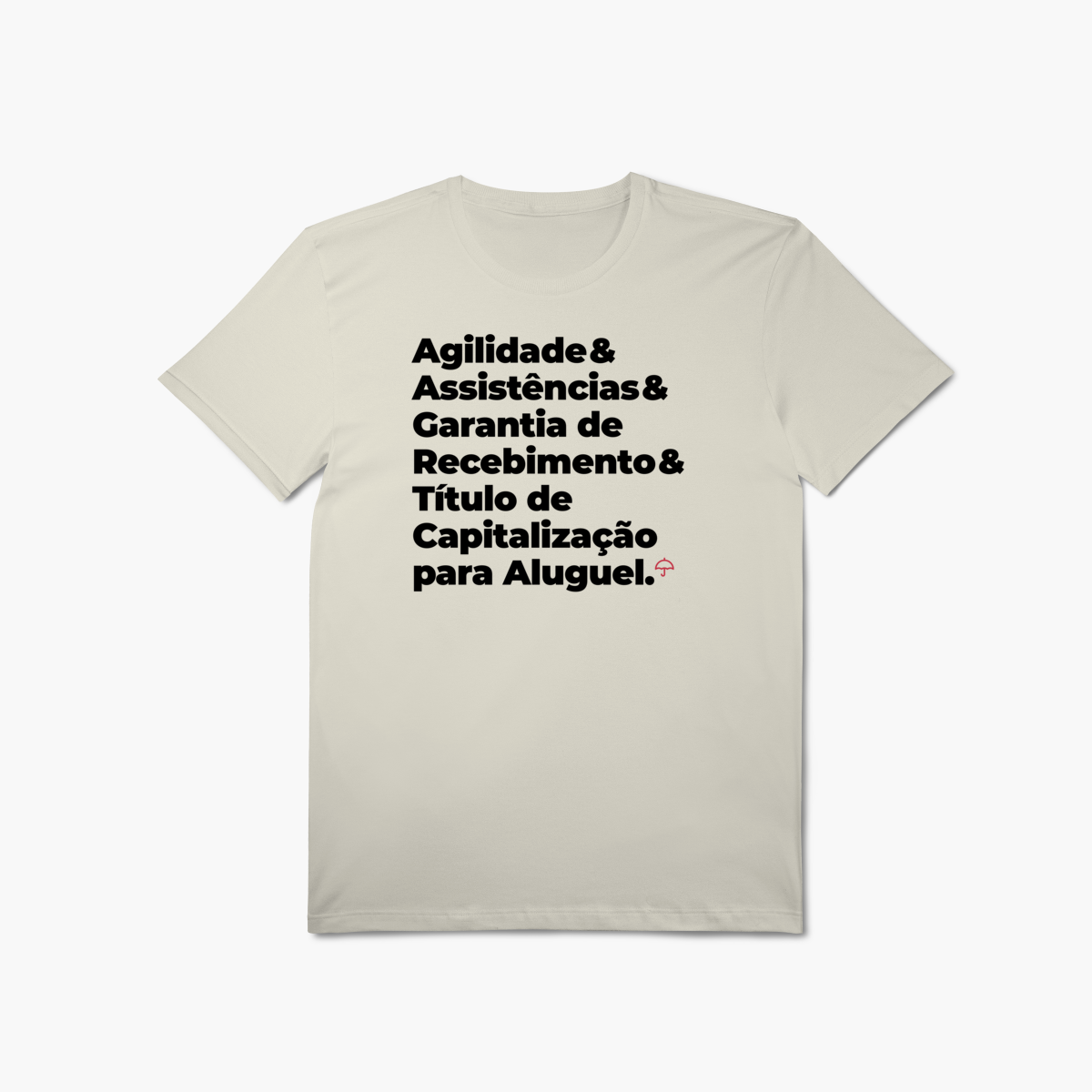 Nome do produto: Título de Capitalização para Aluguel - Agilidade, Assistência e Garantia de Recebimento (T-Shirt Algodão Pima)