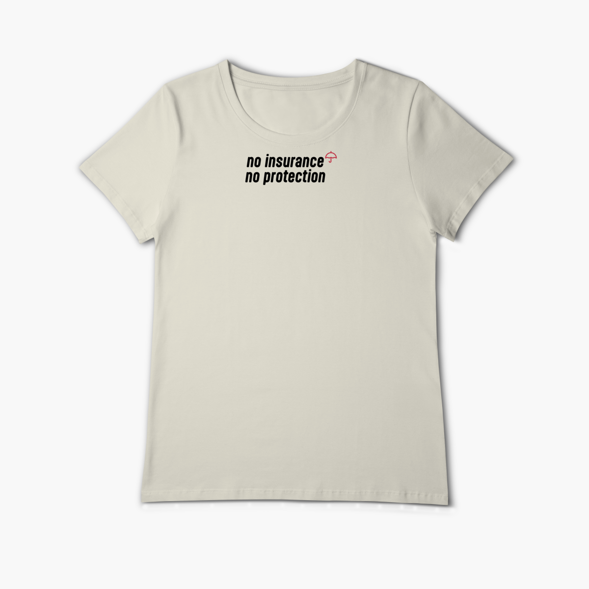 Nome do produto: No Insurance, No Protection. (Baby Long Algodão Pima)