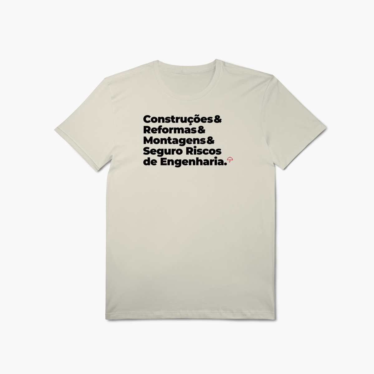 Nome do produto: Seguro Riscos de Engenharia - Construções, Reformas e Montagens (T-Shirt Algodão Pima)