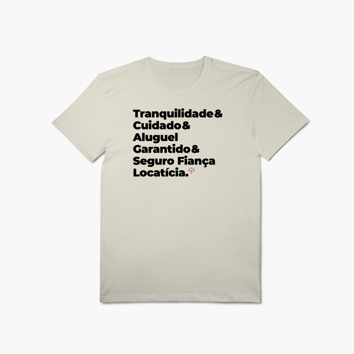 Nome do produto: Seguro Fiança Locatícia - Tranquilidade, Cuidade e Aluguel Garantido (T-Shirt Algodão Pima)