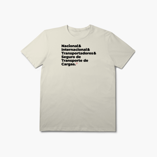 Nome do produto Seguro de Transporte de Carga - Nacional, Internacional e Transportadores (T-Shirt Prime)