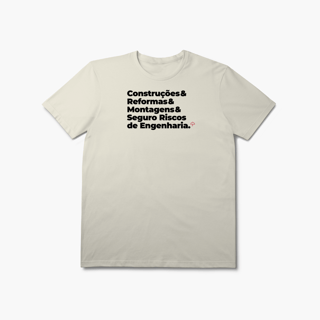 Nome do produto Seguro Riscos de Engenharia - Construções, Reformas e Montagens (T-Shirt Prime)