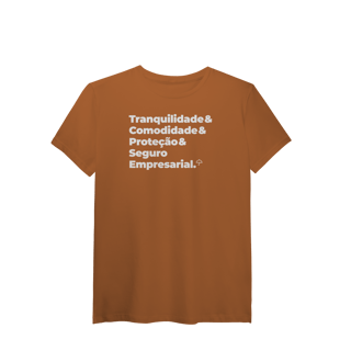 Nome do produto Seguro Empresarial - Tranquilidade, Comodidade e Proteção (T-Shirt Algodão Pima)