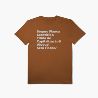 Nome do produto Aluguel Sem Fiador com Seguro Fiança Locatícia e Título de Capitalização (T-Shirt Algodão Pima)