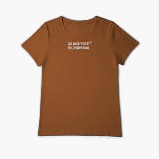 Nome do produto No Insurance, No Protection. (Baby Long Algodão Pima)