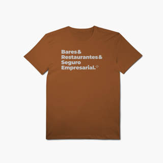 Nome do produto Seguro Empresarial - Bares e Restaurantes (T-Shirt Algodão Pima)
