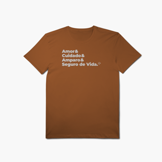 Nome do produto Seguro de Vida - Amor, Cuidado e Amparo (T-Shirt Algodão Pima)