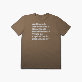 Nome do produto Título de Capitalização para Aluguel - Agilidade, Assistência e Garantia de Recebimento (T-Shirt Prime)