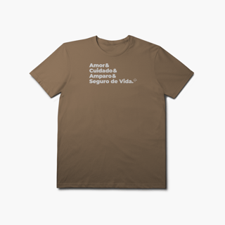 Nome do produto Seguro de Vida - Amor, Cuidado e Amparo (T-Shirt Prime)