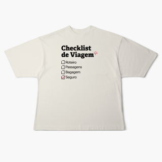Nome do produto Checklist de Viagem com Seguro Viagem (Oversized)
